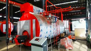 Oil Gas Fired Condensing Boiler For Paper Making steamboiler papermill papermaking paperindustry [upl. by Zampino]