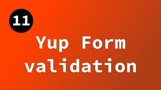 Form validation using Yup in Sveltekit [upl. by Sebbie]