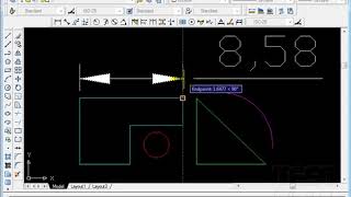 AutoCad  Γραμμικές διαστάσεις Dimlinear [upl. by Schaaff]