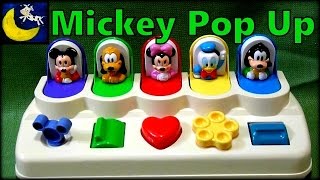 Disney Babies Mickey Mouse Pop Up Pals Poppin Pals Toy with Minnie Mouse Donald Pluto amp Goofy [upl. by Iridissa]