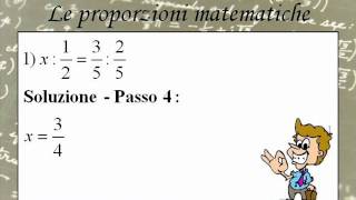 Proporzioni matematiche esercizi con soluzione  1 [upl. by Ataeb]