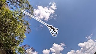 FAMOUS ROPE SWING IN FLORES GUATEMALA [upl. by Ynohta995]