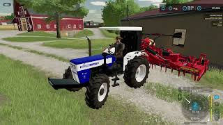 Swaraj 744 Modified Tractor Testing in fs22 [upl. by Atinob]