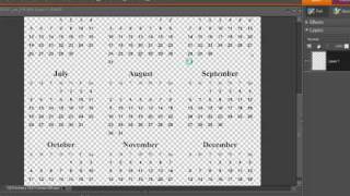 Making Digital Calendars in Photoshop and Photoshop Elements [upl. by Llenral899]