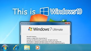 Windows 10 but it looks like Windows 7 Windows 10 22H2 to 7 Update 2 [upl. by Som858]