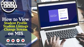 How to view Student Profile Listing amp Change Stream on MIS  MIS Portal Training MadeEasy Video 10 [upl. by Tewell]