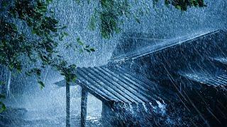 Best Rain Sounds for Sleeping  Sleep Instantly with Heavy Rain amp Thunder Sounds Meditation amp Study [upl. by Aynnek]