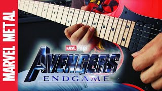 Avengers Endgame quotPORTALSquot Guitar Cover  Marvel Metal [upl. by Sisely]