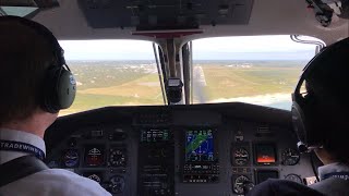 Tradewind Aviation PC12 cockpit view Teterboro  Nantucket [upl. by Orji]