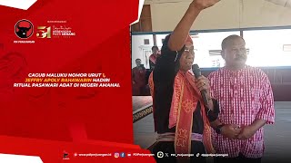 Cagub Maluku Nomor Urut 1 Jeffry Apoly Rahawarin Hadiri Ritual Pasawari Adat di Negeri Amahai [upl. by Crispen]