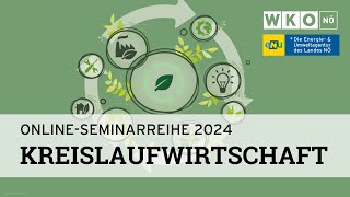 OnlineSeminarreihe Kreislauf­wirtschaft  Textilwirtschaft [upl. by Sumer]