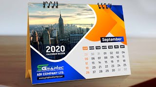 Calendar Design Photoshop Tutorial [upl. by Ainaj]