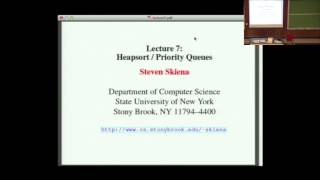 Lecture 7  Heapsort  Priority Queues [upl. by Elmore536]