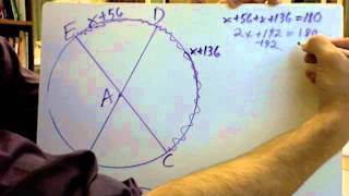 Central angles and arc measures Semicircles or Half Circles [upl. by Whitcomb]