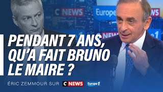 Eric Zemmour sur CNEWS  Pendant 7 ans qu’a fait Bruno Le Maire [upl. by Evelc397]