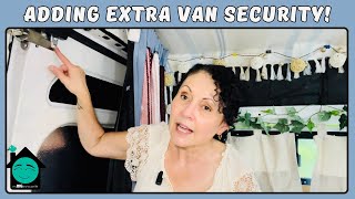 Easy Van Security adding another lock to the Promaster camper van back door [upl. by Adnahsed]