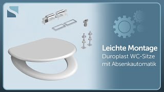 SCHÜTTE Montagevideo Duroplast WCSitze mit Absenkautomatik 821XX [upl. by Nahtanaj]