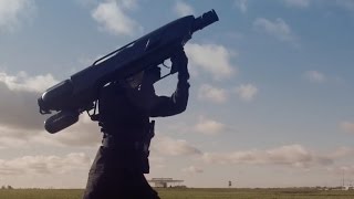 This Huge AntiDrone Net Launcher Looks Like It Came From A Video Game  Newsy [upl. by Gove899]