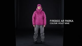 Arcteryx – Womens Firebee AR Parka – Violet Wine [upl. by Antipas]