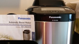 HOW TO USE THE PANASONIC AUTOMATIC BREAD MAKER MODEL SD ZB2502 TUTORIAL maricel cervi [upl. by Benedix404]