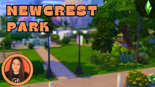 I built a park in Newcrest Sims 4 speedbuild [upl. by Shaughnessy]