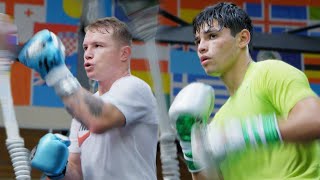 Training Camp Day 1 Sparring at Canelo Álvarezs Gym  Ryan Garcia Vlogs [upl. by Roosevelt344]