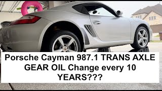 10 year Porsche Cayman Trans Axle Gear oil change amp how to do it  homePorscheClubofAmerica [upl. by Allerim911]