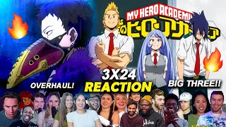 Overhaul amp The Big Three Are Here 🔥quotNew Encountersquot😲My hero Academia Episode 3x24 Reaction Mashup [upl. by Hildagard614]