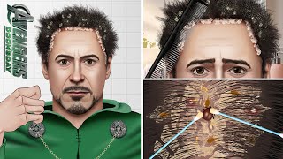 ASMR Big Flakes Dandruff Scratching Animation  Head lice [upl. by Pogah]