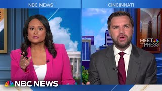 JD Vance doubles down on false claims about Haitian immigrants in Springfield [upl. by Enyleuqcaj]