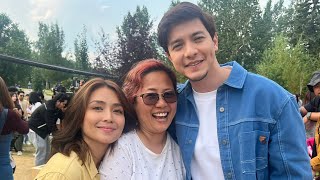 Kathryn Alden Direk Cathy and costars tour sa set ng Hello Love Again in Calgary [upl. by Naujled]