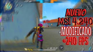 🚀NUEVO MSI MODIFICADORENDIMIENTO ¿240 FPS FREE FIRE 2024🚀 [upl. by Byrne]