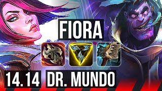 FIORA vs DR MUNDO TOP  76 winrate 7 solo kills 1337  VN Master  1414 [upl. by Odnama880]