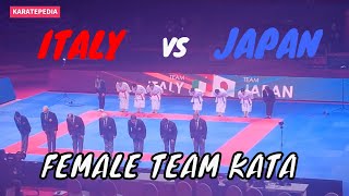 Italy vs Japan  Female Team Kata Final  WKF WORLD KARATE CHAMPIONSHIPS 2023 BUDAPEST wkf [upl. by Sile]