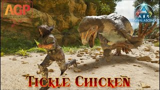 Ark Survival Ascend Season 1 Part 8 Taming The Therizinosaurus AKA Tickle Chikcen [upl. by Perkoff]