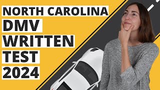 North Carolina DMV Written Test 2024 60 Questions with Explained Answers [upl. by Ffirahs]