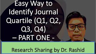 Easy Way to Identify Journal Quartile Q1 Q2 Q3 Q4  PART ONE [upl. by Htiderem]