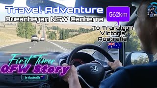 Travel Adventure 562kmQueanbeyan NSW Canberra to Traralgon Victoria  First timer OFW Story [upl. by Hintze758]