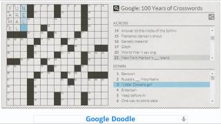 Crossword inventor Google Doodle [upl. by Hospers]