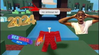 The NO ARMOR CHALLENGE in 2024 is EASY  Roblox Bedwars [upl. by Chiquia]