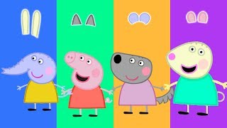 Wrong Ears Funny Peppa Pig Family Learn Colors Finger Family Song Nursery Rhymes for Kids [upl. by Valenza441]