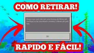 🔴COMO TIRAR A LICENÇA DO MINECRAFT [upl. by Michele]