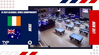 Ireland v Australia 1  Mens  2024 BI World Blackball Championships  Bridlington Spa [upl. by Trinidad]