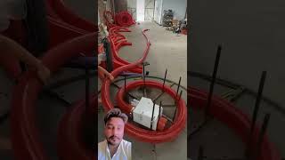 round Suction twisted pipe installation process Good tools and machinery make work easy [upl. by Laniger]