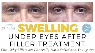 Possible Causes and Treatment of Swelling Under the Eyes with Cosmetic Fillers [upl. by Enyawad]