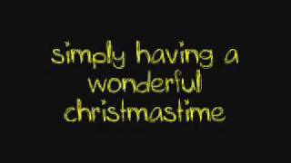 Wonderful Christmastime  Paul McCartney • Lyrics • [upl. by Dannel]