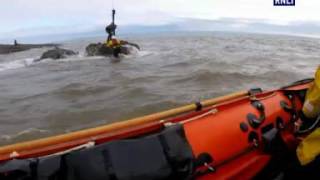 Porthcawl RNLI rescue fisherman cut off by the tide at Ogmore Deeps [upl. by Dulcia692]