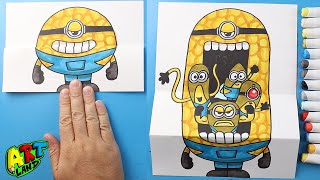 How to Draw Mega Minions Surprise Fold [upl. by Dulcea]