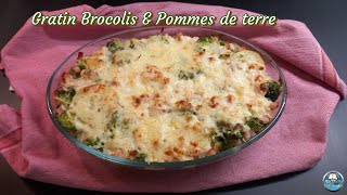 Recette du GRATIN de BROCOLIS et POMMES de TERRE 🥔🥦 [upl. by Ahar]