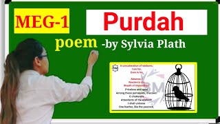 poem Purdah by Sylvia Plath explanation in Hindi Confessional poem Feminist poetry [upl. by Enelloc]